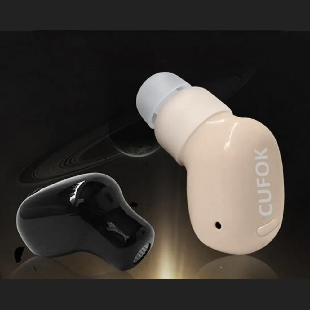 

CUFOK Super Mini Wireless Bluetooth Earphone Music Headset smallest Mono Earpiece Phone Stealth Earbuds Fone de ouvido With Mic