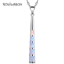 Anniversary Gift 925 Sterling Silver created white fire Opal Necklace Pendant Jewelry For Women SP26 Anniversary Gift 925 Sterling Silver created white fire Opal Necklace Pendant Jewelry For Women SP26