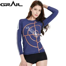 Сыпь гидрокостюм с длинным рукавом женский купальник для серфинга костюм для серфинга женский мокрый костюм для плавания костюм Rashguard Купальники LS-18653