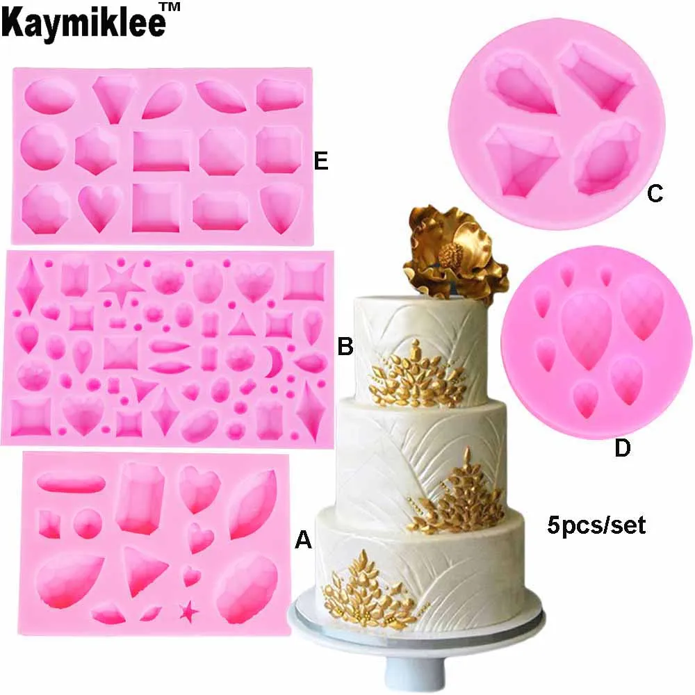 Cakes Silicone Molds Sugar Paste Mould Baking Frame Collection Border Decoration