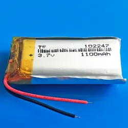 3,7 V 1100 mAh 102247 li-po полимерный литий Перезаряжаемые Аккумулятор для MP3 gps карманный персональный компьютер, dvd bluetooth-рекордер электронная книга