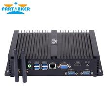 Partaker I3 Core i3 Mini PC Windows 10 7 8 i3 6006u Fanless Industrial PC With 2 RS232 COM Intel HD Graphics 4400 4K