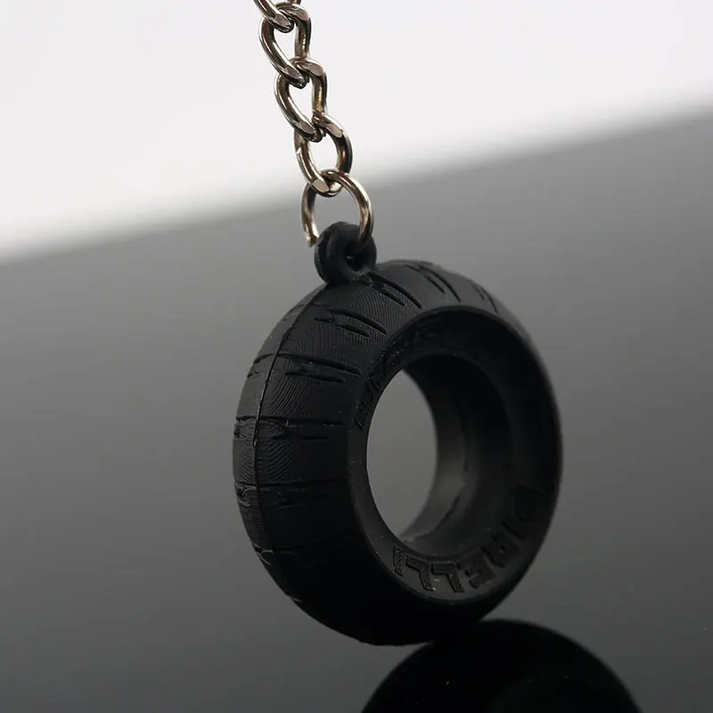 10PCS/Lot Motorcycle Motorbike Tyre Keychain Key Chain Tire Keyring Key