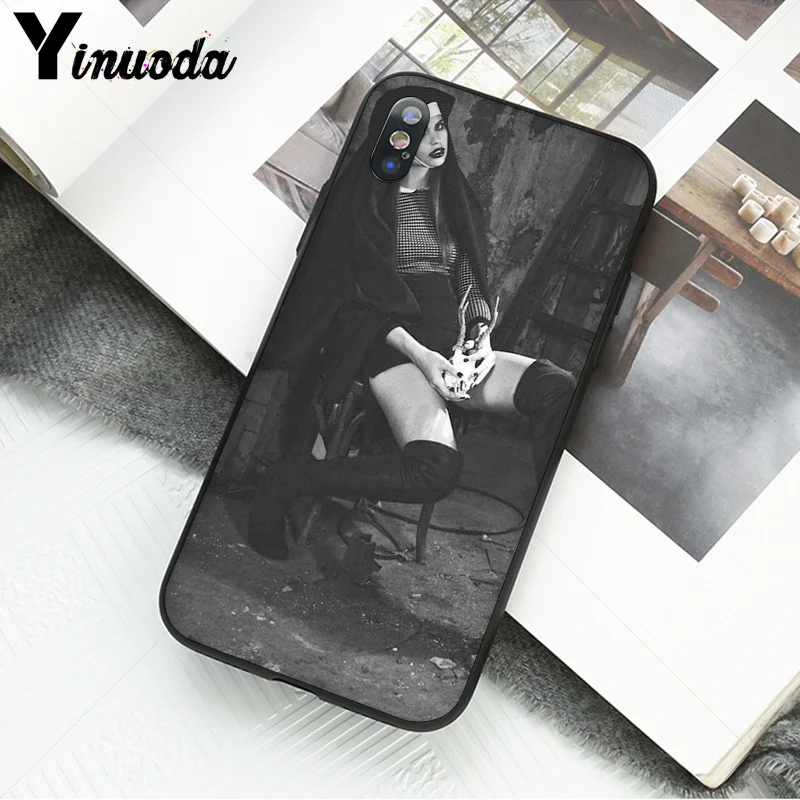 Мягкий силиконовый черный чехол Yinuoda nun из ТПУ для Apple iPhone 8 7 6 6S Plus X XS MAX 5 5S SE XR