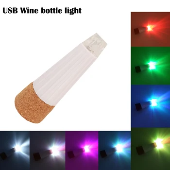 

Cork Shaped Wine Bottle Light USB Rechargeable Led Night Light Cork Stopper Lamp Creative Romantic Lights for Home Party Decor