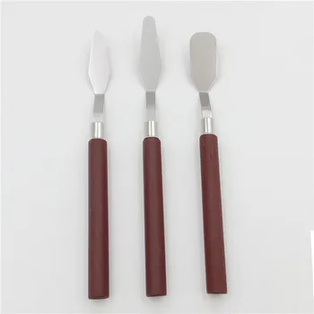 

3pcs/Set Professional Artist Painting Palette Knife Kit Stainless Steel Spatula Paint Art Craft Tool New
