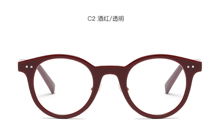 Круглая рамка gafas okulary очки для чтения риса ногтей смола gafas-де-lectura lentes де lectura mujer occhiali lettura - Цвет оправы: Wine red C2