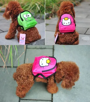 

High quality Canvas Outdoor portable cartoon Dog small backpacks Dog Carriers & Bags
