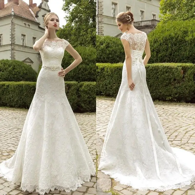 flare wedding gowns