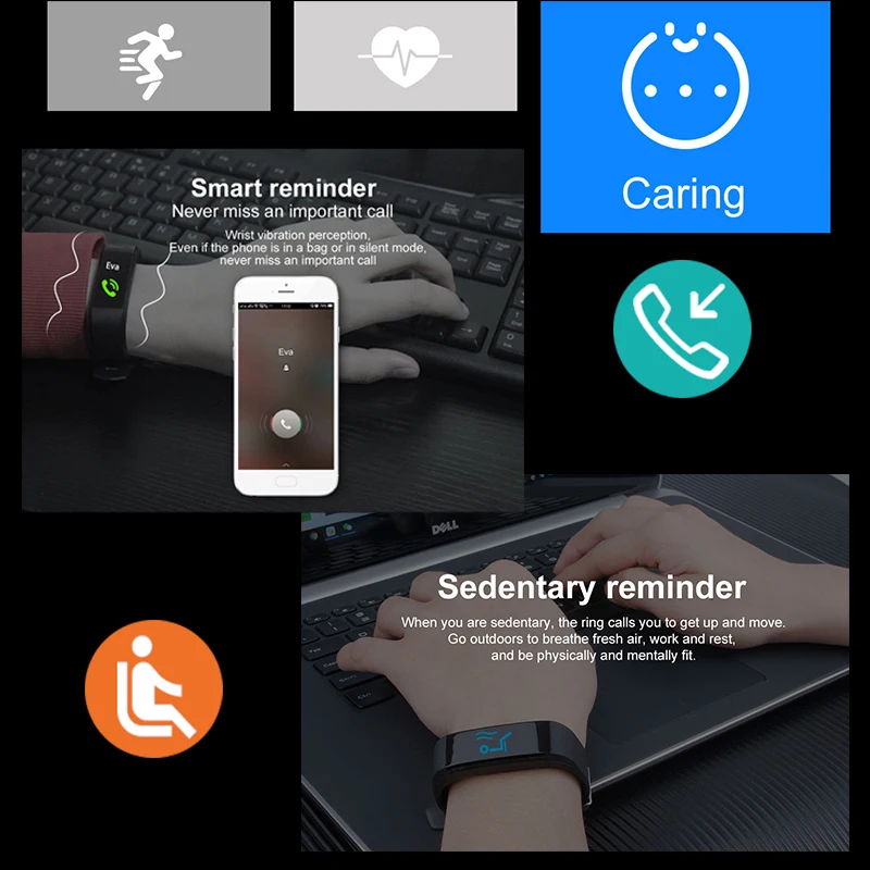 Fashion New Smart Watch Men Women Kid Heart Rate Monitor Blood Pressure Fitness Tracker Smartwatch Sport  for ios android +BOX