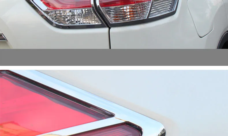 For Nissan X-Trail T32 2014 to 2016 Rear light cover Tail lamp Trim XTrail X Trail ABS Chrome Decoration Car-Styling Accessories