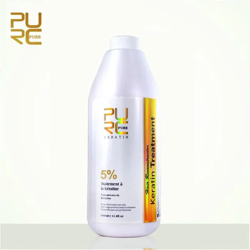 Purc Brasileiro Queratina Cabelo Tratamento Formalina 5% Reparação Danificado Fazer Mais Brilhante Alisador Máscara 1000ml