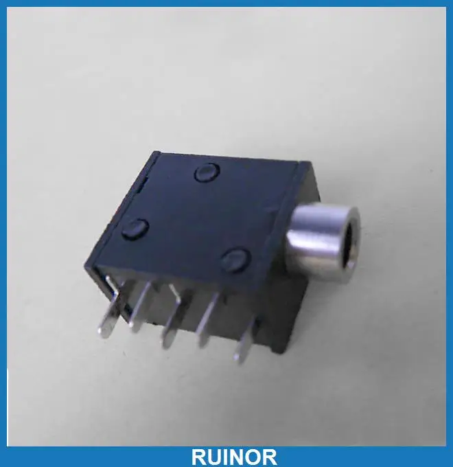 

200 PCS x 90 Degree 3.5mm 1/8" Female PCB TRS Headset Jack K3