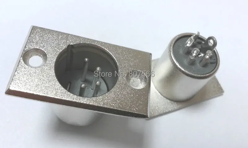 20 шт. металлический 4 контактный разъем XLR на шасси|connector panel|connector 20xlr connector pin |