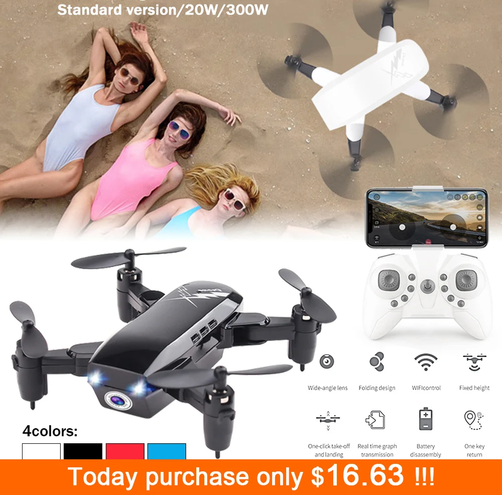 

D9 Quadcopter Aircraft GPS WIFI FPV Helicopter Mini Folding Drone WIFI Real-time Aerial Photography Remote Control Aircraft