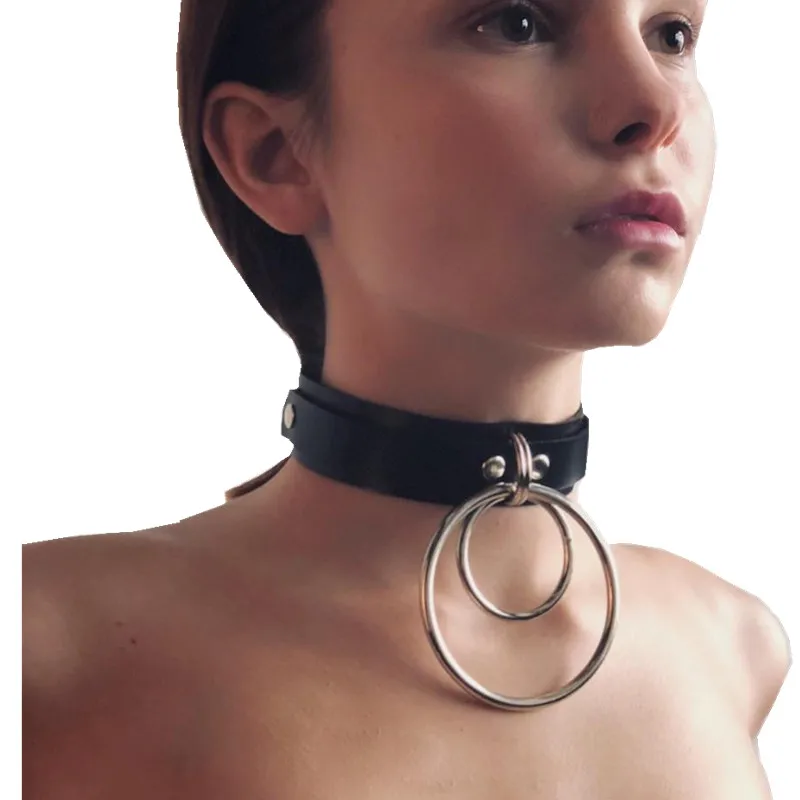 

Leather Harness Collar Bondage Arnes Mujer Choker Women's Belt Pastel Goth Seks Jartiyer Sexy Necklace Pole Dance Cinturon Mujer