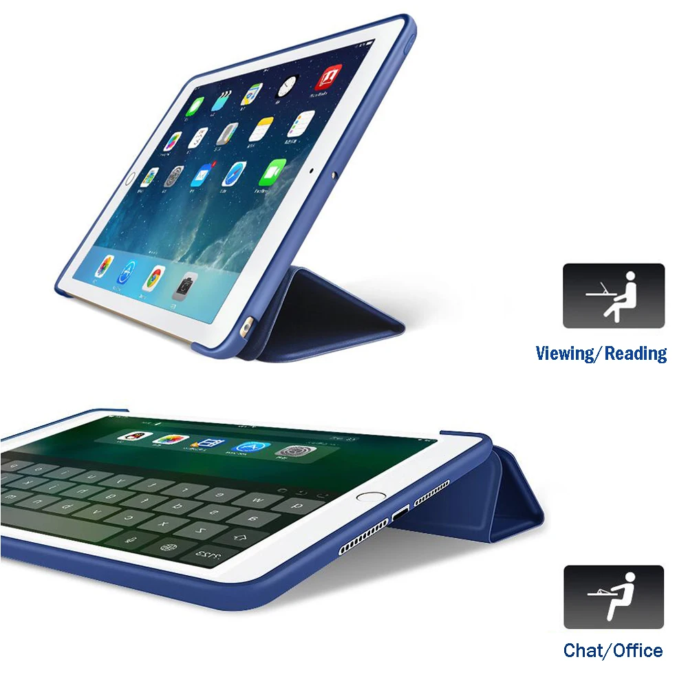 Для iPad Air Чехол A1475 A1476 чехол для 1 Smart Wake Sleep силиконовый Fundas Coque|Чехлы планшетов и