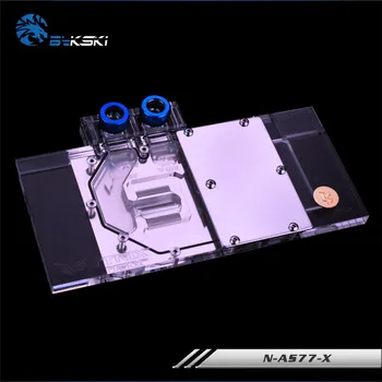 

BYKSKI Full Cover Graphics Card Block use for ASUS GTX770-DC2OC-4GD5 / DC2-2GD5 Copper Radiator Block use for Video Card RGB