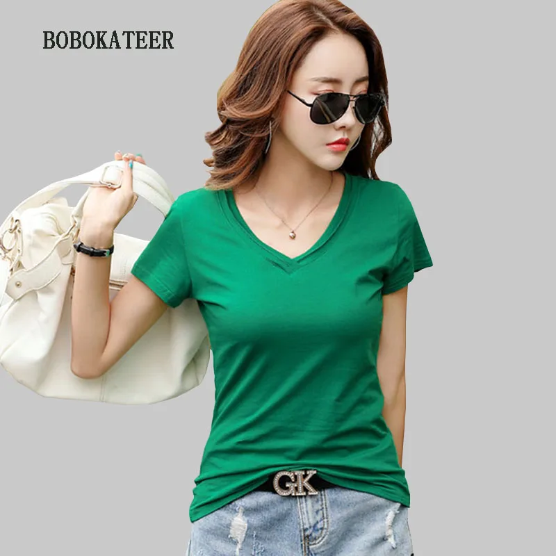 BOBOKATEER زائد حجم تي شيرت المرأة قمم قمزة قميص فام camisetas موهير 2019 القطن س الرقبة التي شيرت المرأة تي شيرت الصيف ر قمصان BOBOKATEER زائد حجم تي شيرت المرأة قمم قمزة قميص فام camisetas موهير 2019 القطن س الرقبة التي شيرت المرأة تي شيرت الصيف ر قمصان