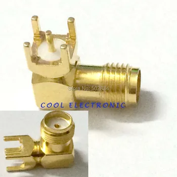 

50pcs SMA female jack socket PCB Edge Mount Solder Connector Adapter 0.062''