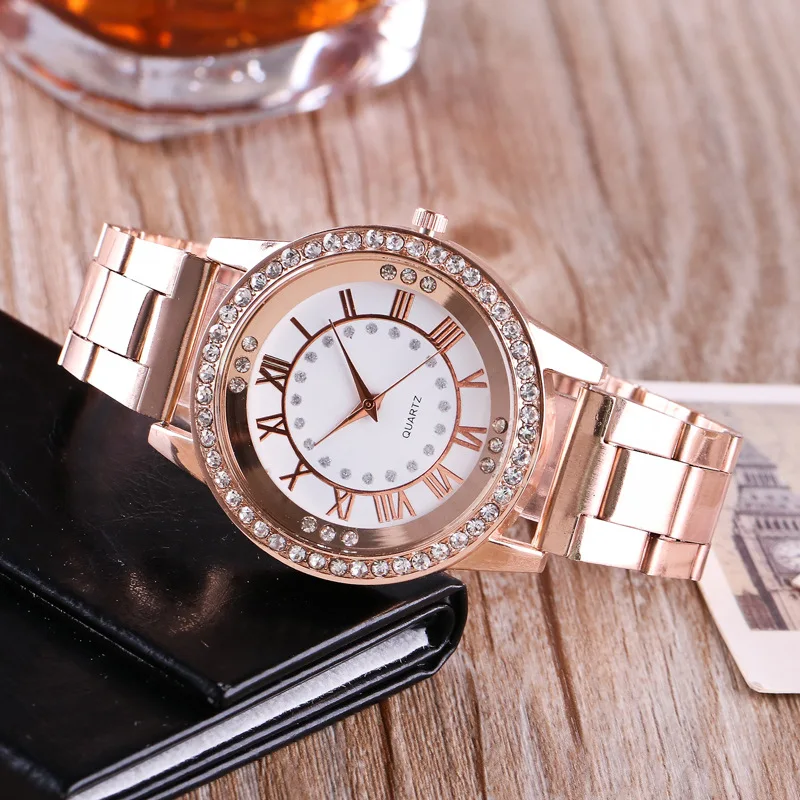 2018 New Fashion Watch Women Dress Drill Needle Watches Rose Gold Stainless Steel Quartz Womans Ladies Rhinestone Wrist Watches 2018 New Fashion Watch Women Dress Drill Needle Watches Rose Gold Stainless Steel Quartz Womans Ladies Rhinestone Wrist Watches