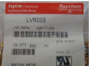 

LVR008 Tyco Raychem resettable fuse LVR005 240V 0.08A 0.05A