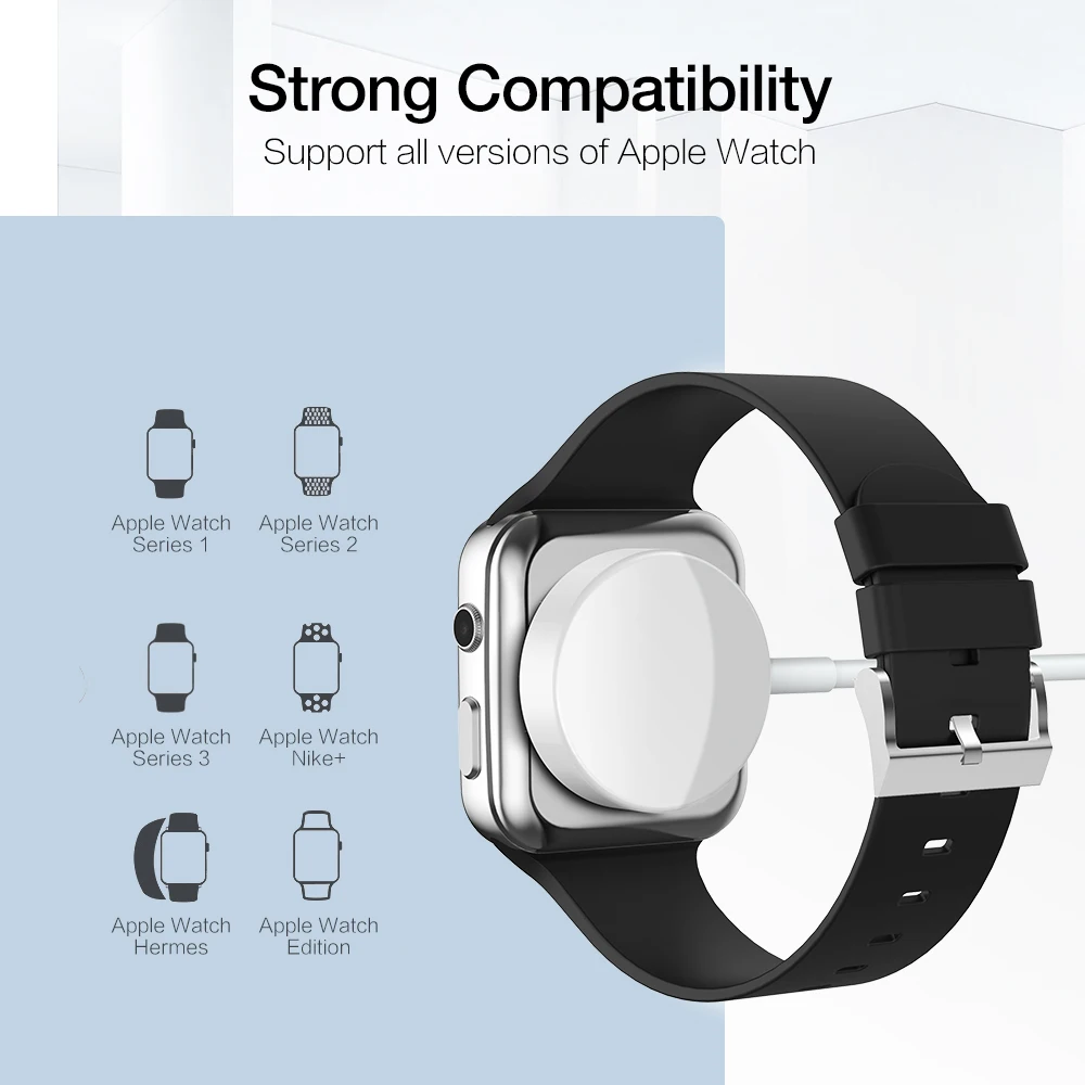 RAXFLY Беспроводной Зарядное устройство для Apple Watch с магнитным креплением наручных