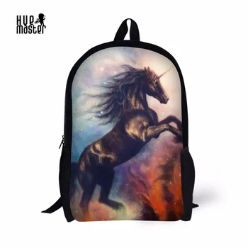 

HUEMASTER Unicorn School Bag Painting Backpacks For Children Casual Light Boys Girls Book Bag Randoseru Backpack Mochilas