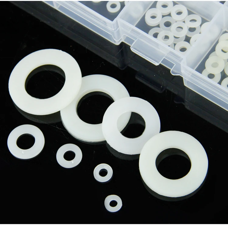 175pcs/lot White Rubber O Ring Gasket 15 Sizes Rubber Washer Auto Air