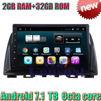 

WANUSUAL 10.1" Octa Core 32G 2G RAM Android 7.1 Car Multimedia Player For Mazda 6 Atenza 2014 2015 2016 With GPS BT WIFI 3G Maps