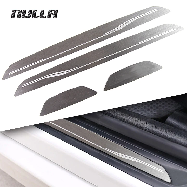 

NULLA LHD Door Stainless Welcome Steel Scuff Guards Plate Pedalst Door Sill Cover Decoration Trim For BMW 3 Series F30 316i 320i