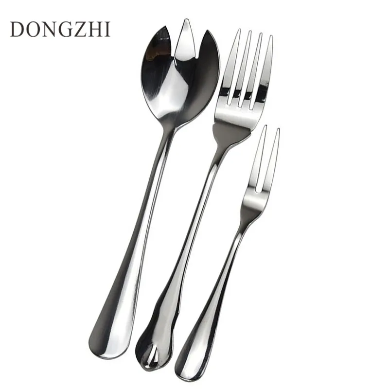 3 Pcs Dessert Forks Stainless Steel Salad Fruit Tasting Forks