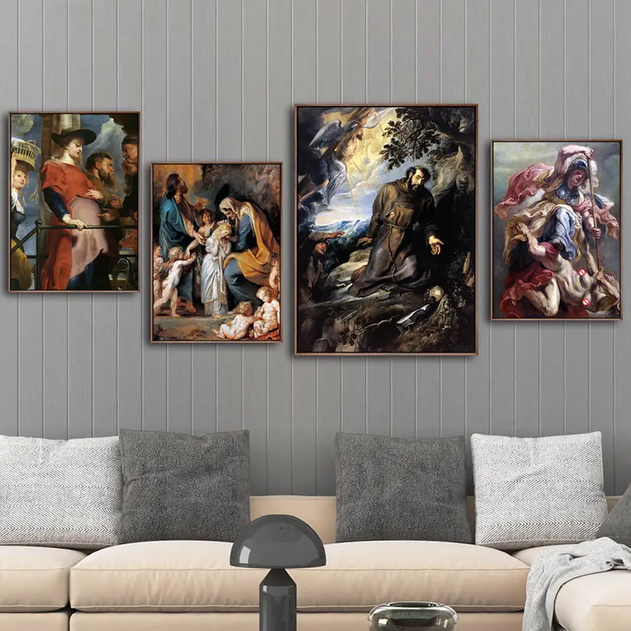 

Home Decoration Print Canvas Wall Art Poster Oil Unframde Drawings Paitings Pictures German Peter Paul Rubens Religious Belief