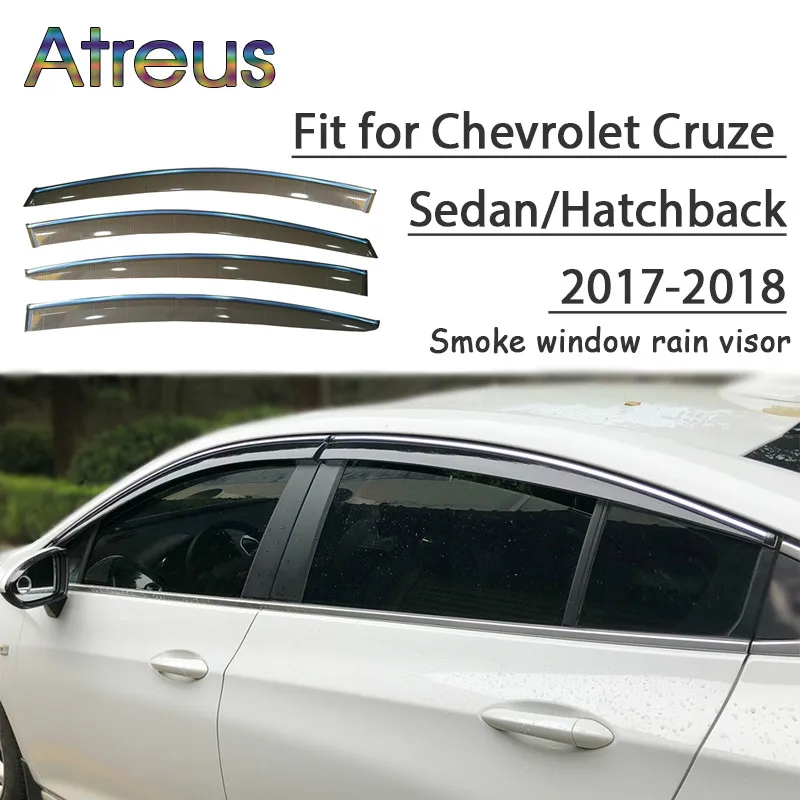 Atreus 1 комплект ABS дождевой дым козырек для Chevrolet Cruze седан/Хэтчбек 2017 2018
