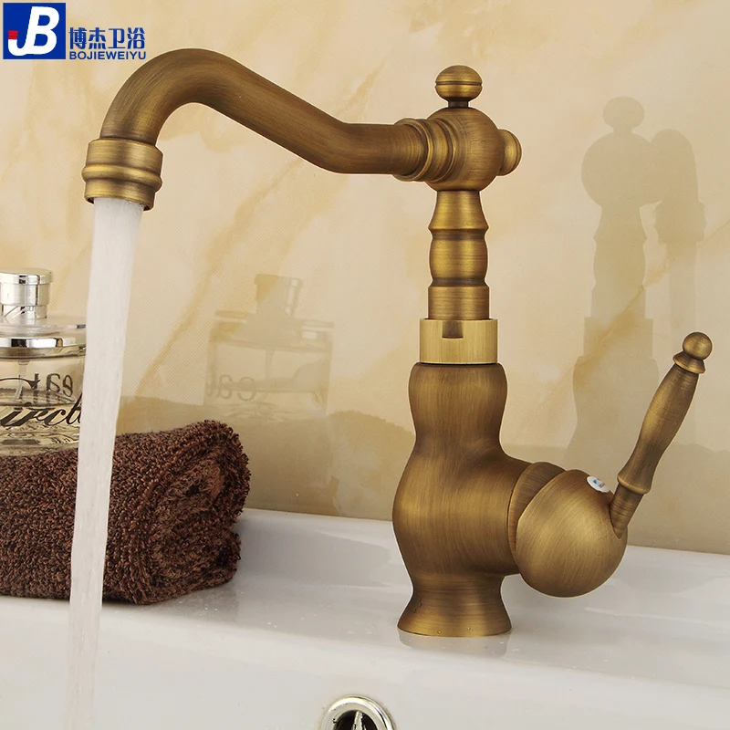 

European Antique faucet full copper faucet hole washbasin faucet bathroom hot and cold taps