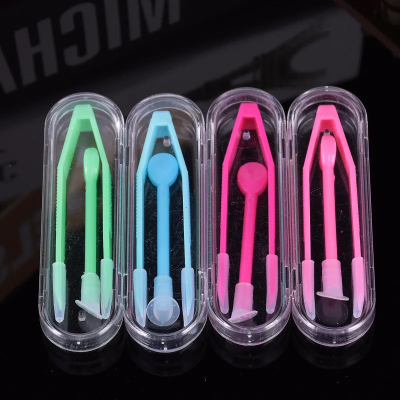 

3 Set Multicolor Tweezers For Lenses And Tongs For Lenses Suction Stick For Special Clamps Tool Contact Lens Inserter Remover