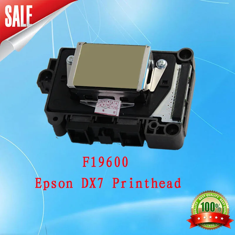 

Eco-solvent DX7 printhead F196000  Epson's older not encrypted 7 generation F196000 gold surface best price offer for you