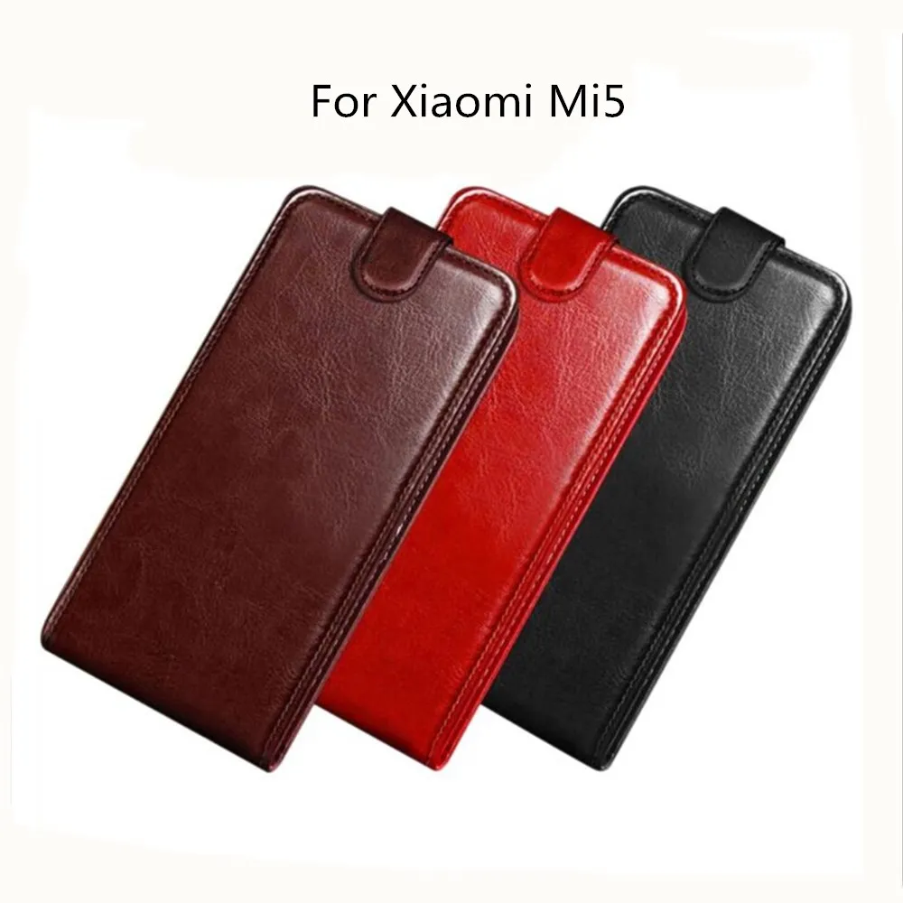 Чехол книжка для Xiaomi Mi5 оригинал искусственная кожа жесткий флип кейс задняя