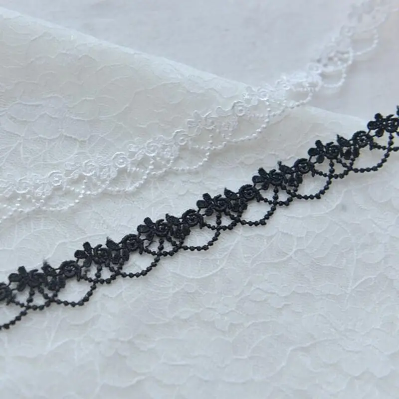 

White black lace ribbon, DIY Jewelry / Clothing accessories