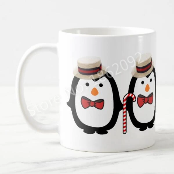 ceramic penguin mug