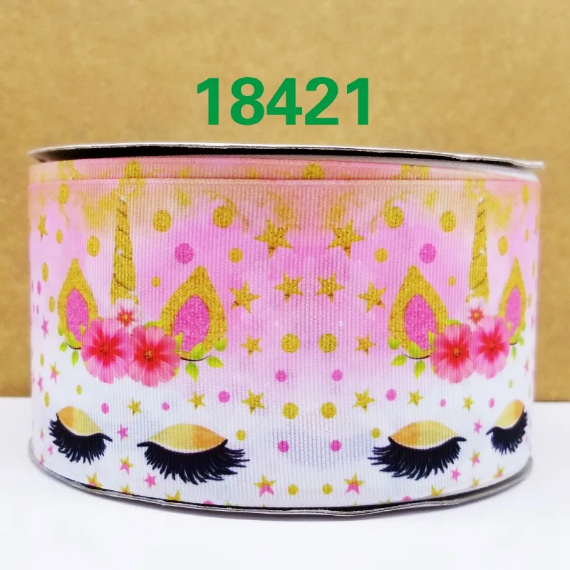 50 ярдов в размер мультфильм ленты напечатанные grosgrain ленты 18490