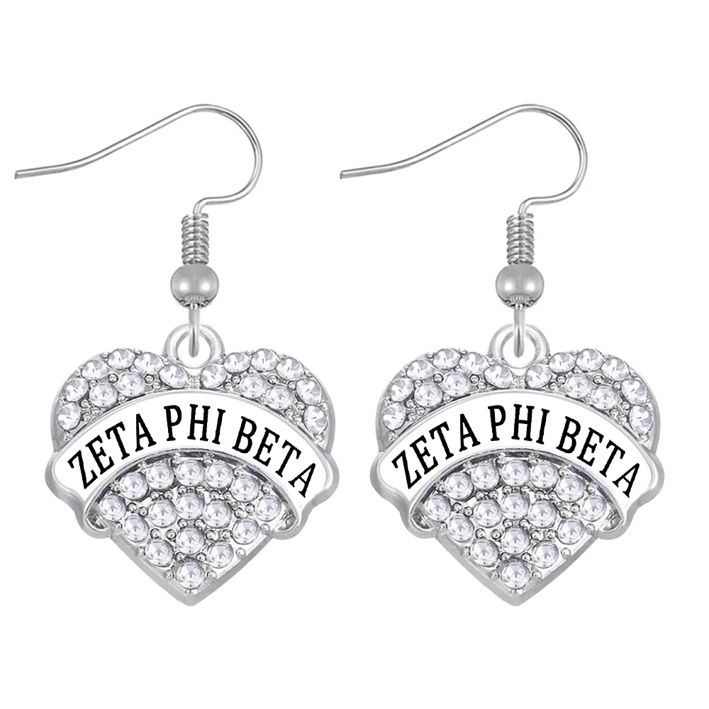 Популярные университетские греческие общества sorority ZETA PHI BETA Ювелирные серьги