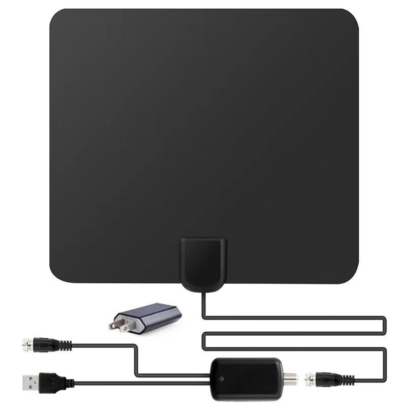 SOONHUA Digital Indoor TV Antenna Amplified HD Flat Design