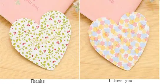 Поздравления Любовь Романтические влюбленные маленькие свежие в форме сердца складная открытка/сообщение открытка с конвертом +