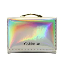 Mini Women Laser Holographic Wallets Short Cute Purse Small Wallet Women Folding Wallet Card Holder Coin Letter Purse Mini Women Laser Holographic Wallets Short Cute Purse Small Wallet Women Folding Wallet Card Holder Coin Letter Purse