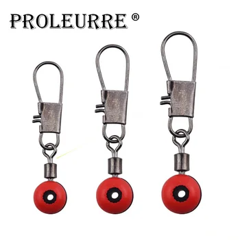 

20 Pcs/Lot Space Beans Fishing Connector Interlock Float Rolling Swivel Fishing Supplies with Box Carry Fishing Accessories