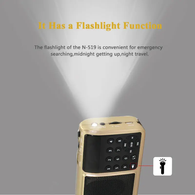 Bluetooth Fm радио Портативный цифровой Micro Sd динамик для радиоприемник Aux TF USB Mp3 плеер