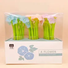 48 шт./партия, креативные канцелярские принадлежности, красивая силиконовая черная чернильная гелевая ручка для школы офиса, авторучки