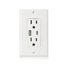 Горячий продукт 4.8A Быстрая зарядка usb type-C быстрое зарядное устройство с электрическая стенная розетка сосуд портативное зарядное устройство