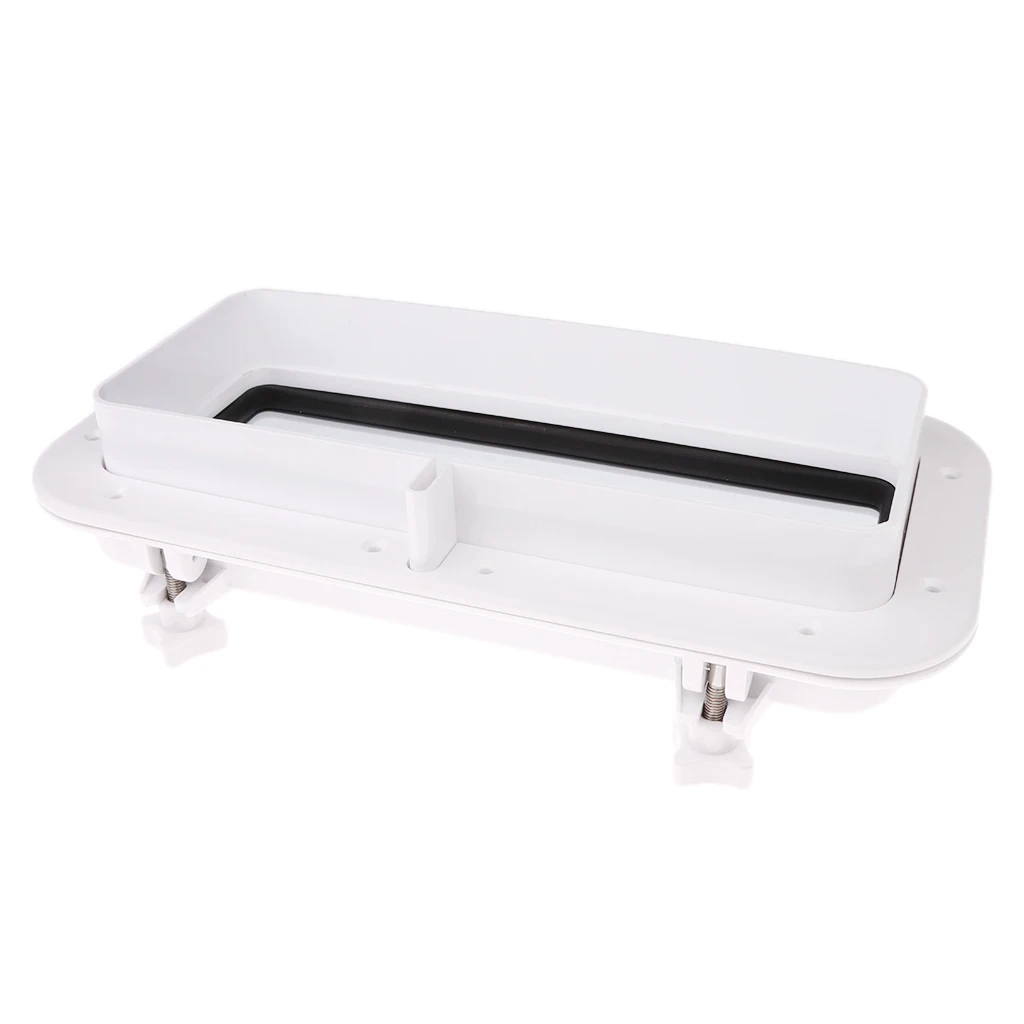 1 Pcs 12.60''*5.04'' Boat Ship Yacht Car Replacement Porthole Rectangular Waterproof Rubber Seal Skylight Cover RV Window Parts